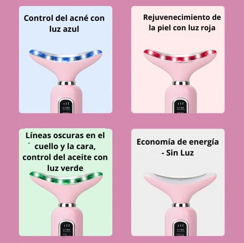 Miniatura 6 de Reductor Quita Papada Masajeador 3 Luces